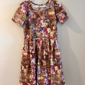 ❗️Going Soon❗️LuLaRoe Floral Art Castle Dress Medium